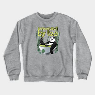 Powered By Tea Panda Crewneck Sweatshirt